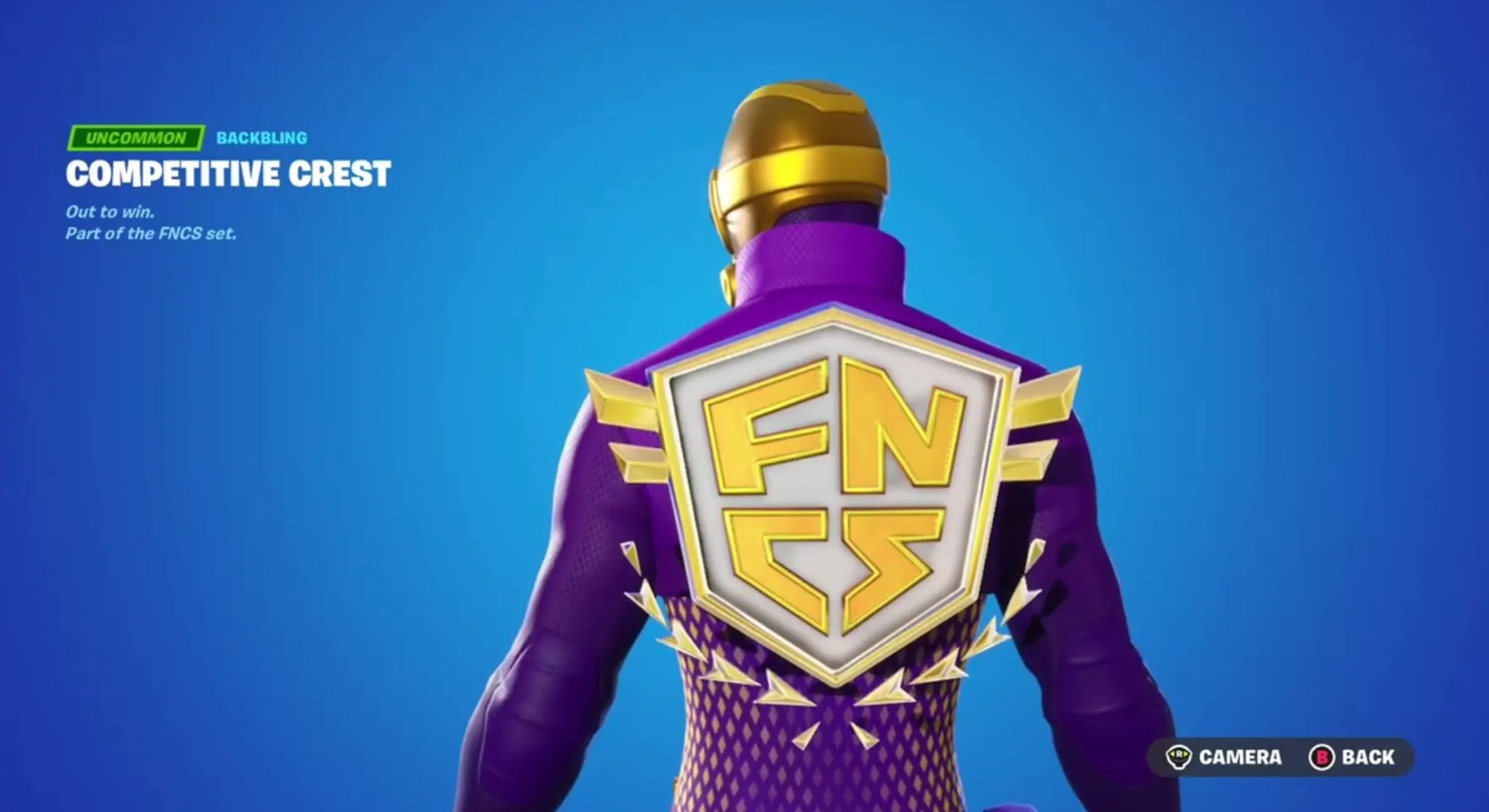Competitive Crest fortnite backbling